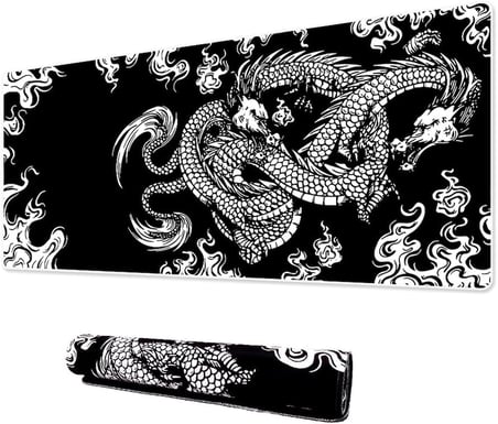 Klasse Pro - Dikişli Kenar 80x40 cm Oyuncu Gaming Mouse Pad (Dragon Knot)