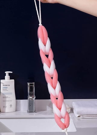 Uzayabilen Elastik Banyo Lifi - Premium Düğümlü ve Uzun Banyo Lifi, Esnek ve Yumuşak Derinlemesine Temizlik İçin, Köpüren ve Dayanıklı Vücut Fırçası