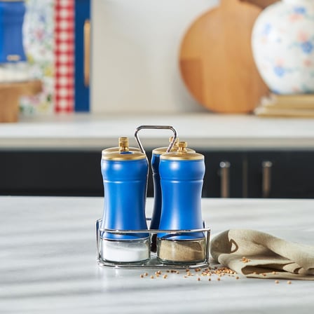Blue Berry 5 Parça Cam Baharat Takımı