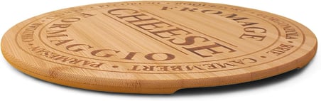 Bambu Peynir ve Kesim Sunum Tahtası Yuvarlak 27,5cm*27,5cm*1,5cm - Ahşap Peynir, Kesme Tahtası ve Sunum Tepsisi