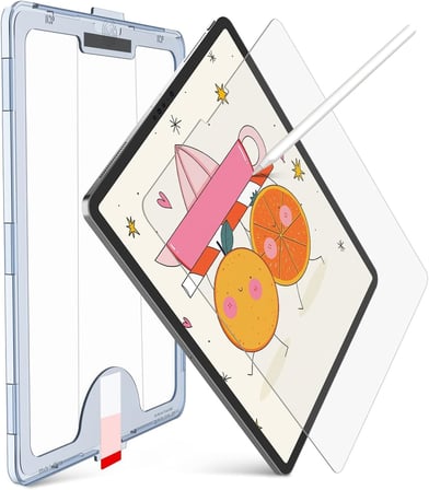 Tablet İle Uyumlu Hizalama Aparatlı ve Takılırken Camın Altında Kesinlikle Toz Bırakmayan Darbelere Karşı Ekstra Güçlü Ekran Koruyucu Cam (Galaxy Tab A9 Plus X210/Galaxy Tab A11+)
