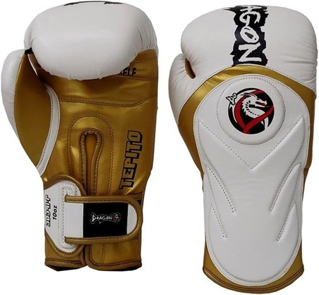 Tepito Boks Kıck Muay Thai Eldiveni Ve Bat 2000 Bandaj 2'Li Set Beyaz Altın 12 Oz