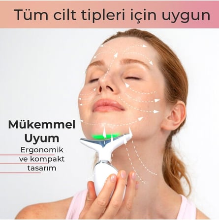 Fabcio Relift Çok Amaçlı Yüz Boyun Ledli Terapi Cilt Bakım Cihazı