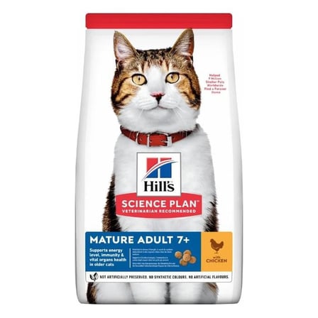 Hills Yaşlı Kedi Maması Tavuklu Mature Adult + 7 Yaş Üzeri 3 Kg