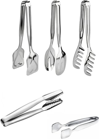 5 Parça Maşa Set,Makarna,Salata,Şeker,Buz Maşası