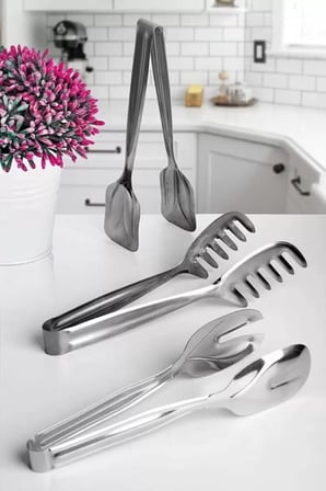 5 Parça Maşa Set,Makarna,Salata,Şeker,Buz Maşası