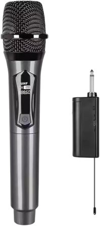 YK-MC450 Tekli El Kablosuz Mikrofon Seti – 2.4G UHF Wireless, 50 m Menzil, Alıcılı, Sahne Sunum Karaoke Uyumlu