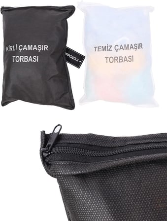 Temiz Ve Kirli Çamaşır Torbası Beyaz, KORDAKTMTORBA