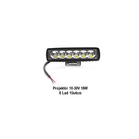 BR3056351 OFF-ROAD PROJEKTOR 10-30V 18W 6LED 15X4CM