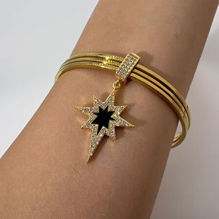 Biem Yıldızlı Çelik Charm