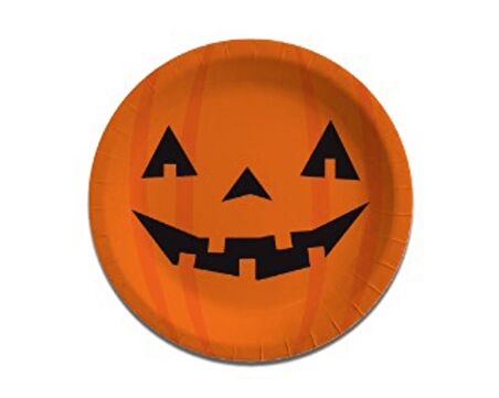 CADILAR BAYRAMI HALLOWEEN BALKABAĞI TABAK TURUNCU 8'Lİ
