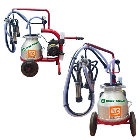 Bartech C20 Kuru Sistem Tek Sağım 20 lt Alüminyum Güğüm Süt Sağım Makinası