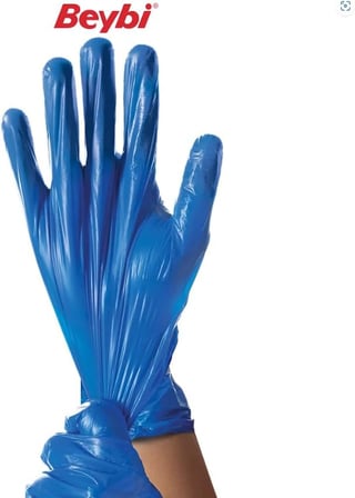 Beybi TPEX Extra Çok Amaçlı Eldiven - Mavi - 100'lük Kutu