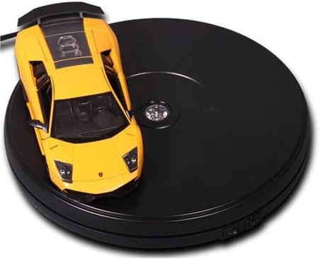 Ürün Çekimi İçin 360 Derece Elektrikli Döner Tabla Turntable SİYAH