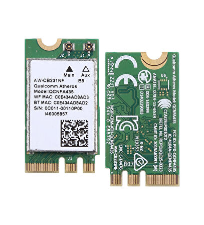 Qualcomm Atheros QCNFA435 802.11ac/abgn NGFF M2 WLAN With Bluetooth 5.0 Notebook WiFi Card