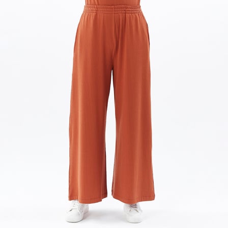 Kadın Oversize Fitilli Bol Paça Pantolon
