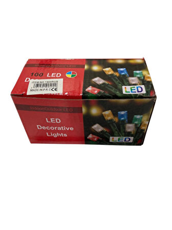 100 LED Renkli Yılbaşı Ağacı Işıkları