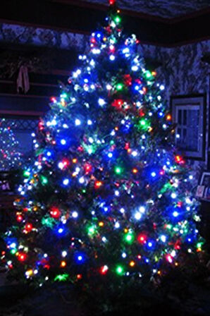100 LED Renkli Yılbaşı Ağacı Işıkları
