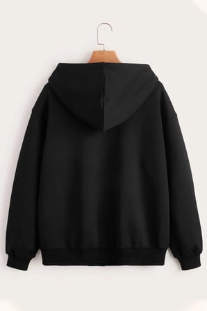 Fermuar Kapüşonlu Sweatshirt