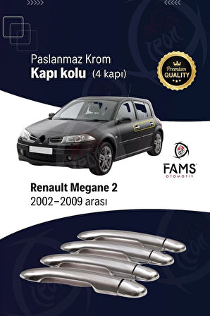 Renault Megane 2 Krom Kapı Kolu 4 Kapı 2002-2009 P. Çelik