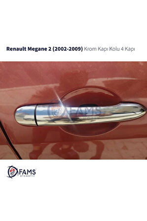 Renault Megane 2 Krom Kapı Kolu 4 Kapı 2002-2009 P. Çelik