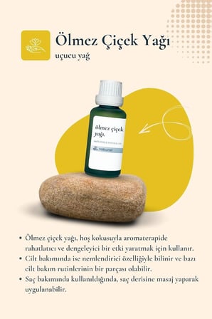 Ölmez Çiçek Yağı 30 ml - Aromaterapi Doğal İçerik, Yüksek Kalite Maserasyon