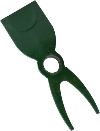 Badem10 Metal Çapa Bahçe Çapası Çift Taraflı Çatallı Düz Hobi Çapa 23 cm Demir Döküm