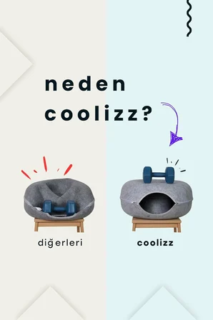 Donut Kedi Tüneli/Donut Kedi Yatağı - Açık Gri - 60CM Açık Gri-L