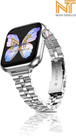 Watch Seri 2/3/4/5/6/7/8/9/10/se/ultra/ultra2 44 45 46 49 Ve Seri 10/11 46mm Uyumlu Ince Tasarım Kordon