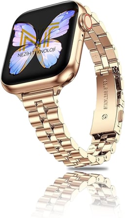 Watch Seri 2/3/4/5/6/7/8/9/10/se/ultra/ultra2 44 45 46 49 Ve Seri 10/11 46mm Uyumlu Ince Tasarım Kordon