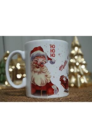 2'li "Noel Baba" & "Mutlu Yıllar" Baskılı Yılbaşı Özel Kupa / Mug Set