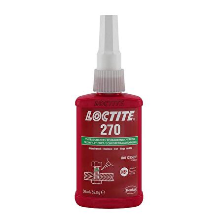 Loctite 270/50ml Yüksek Mukavemetli (Sökülemeyen) Civata Sabitleyici