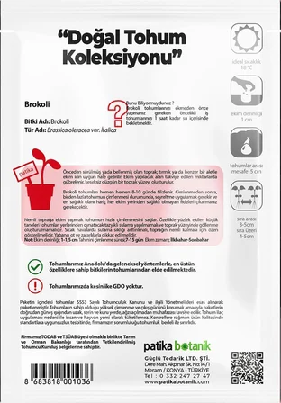 240 Adet Yerli Ata Brokoli Tohumu