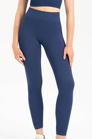 Formeasy Kadın Dikişsiz Örme Fitilli Yüksek Belli Toparlayıcı Fitilli Spor Tayt