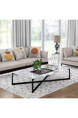 Kaymaz Taban Yıkanabilir Halı – Mutfak, Salon, Yatak Odası için Modern Dijital Baskı Halı (SLNHALI86