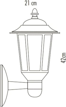 Cata Parma Duvar Bahçe Armatür Ct-7110