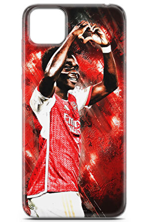 Huawei Y5p uyumlu Futbol 6 HD Kapak Bukayo Saka