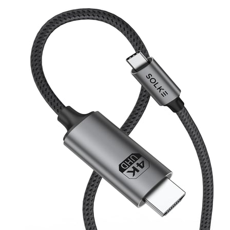 USB-C to HDMI Kablo, 2 Metre, 4K60Hz, 18Gbps, Type-C to HDMI Görüntü Kablosu, Thunderbolt 5/4/3 Uyumlu