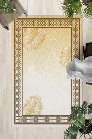 Kaymaz Taban Yıkanabilir Halı – Mutfak, Salon, Yatak Odası için Modern Dijital Baskı Halı (SLNHALI87