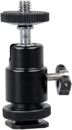 Tripod, Monopod ve Hot Shoe İçin Mini Kafa