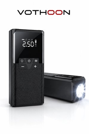 Vothoon12000 Mah Akıllı Akü Takviye Ve Dijital Hava Pompası Akım Korumalı