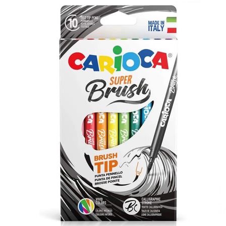 Keçeli Boya Süper Brush Fırça Uçlu 10'lu 42937