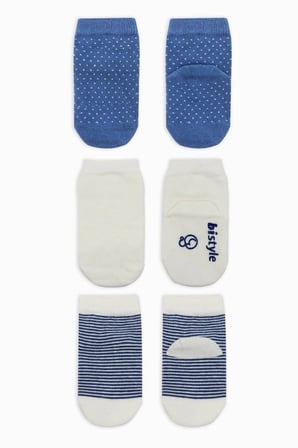 NessiWorld Puanlı Kaymaz Penye Soket Çorap 3'Lü BS10108 İndigo(ADET FİYATIDIR)