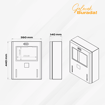 E 365 AC Duvar Tip 10 İnç Ekranlı MID Sayaçlı Çift Soketli RFID 22kW Şarj İstasyonu