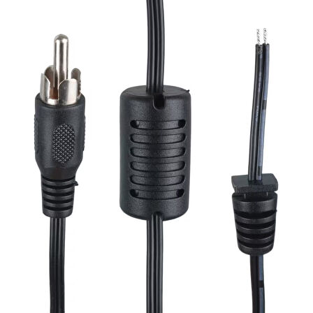 Ayt Yerli Üretim 1.2 Metre Tos Rca Konnektörlü Uydu Santralleri İçin Yedek Adaptör Kablosu