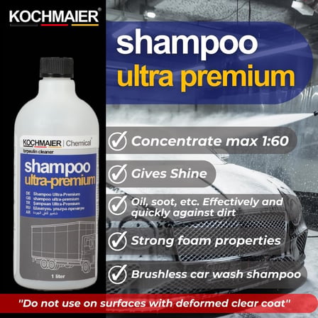 shampoo ultra premium Oto Araç Cilalı Fırçasız Şampuan Temizleyici Kopüklü Snow Foam Yıkama Konsantre 1:60 (1 Litre)