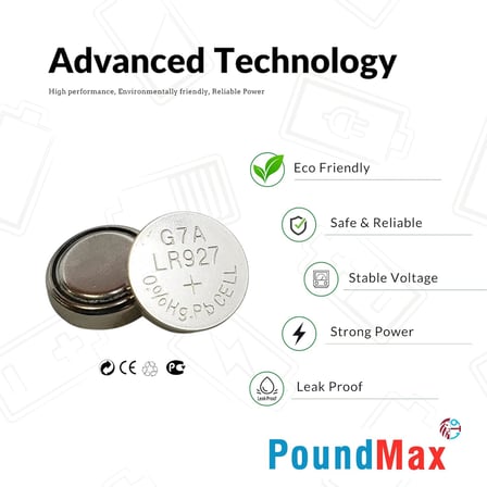 10x AG7, LR57, LR927, 395 1,5V Alkalin Pil Düğme Hücreleri, SR927, SR927W Saat oyuncakları, küçük elektronik cihazlar, saatler, araba anahtarları, uzaktan kumandalar, teraziler için