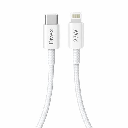 USB-C’den Lightning Şarj Kablosu 1 Metre | 27W Hızlı Şarj, 3.0A Güç Çıkışı | Örgülü Dayanıklı Tasarım, Akıllı ve Güvenli Şarj Desteği