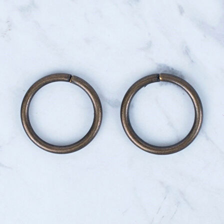 Loren Oksitli Altın Yuvarlak Halka 2 li Paket