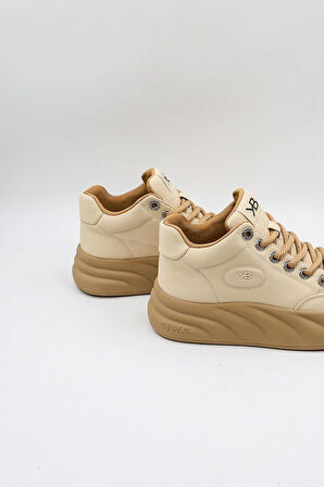 KristeBell İthal Özel Seri Kadın Kalın Taban Bağcıklı Sneaker KB1003